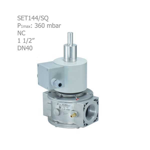 شیر برقی گاز تدریجی ستاک دنده ای"1/2 1 مدل SET144/SQ-2