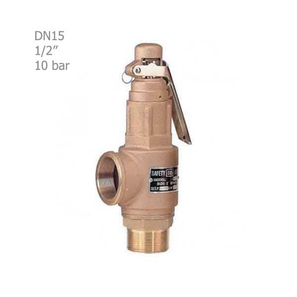 شیر اطمینان هایسک برنجی اهرم دار 10 بار "1/2-2