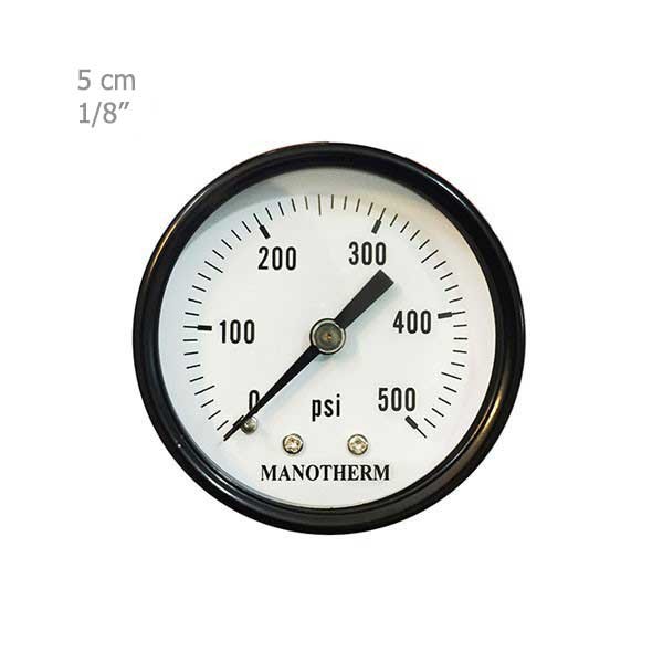 مانومتر سنگان صنعت تمام برنجی افقی صفحه 5 سانت مدل PG1/D-3