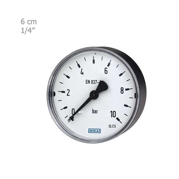 مانومتر ویکا افقی خشک صفحه6سانت مدل111.12-1