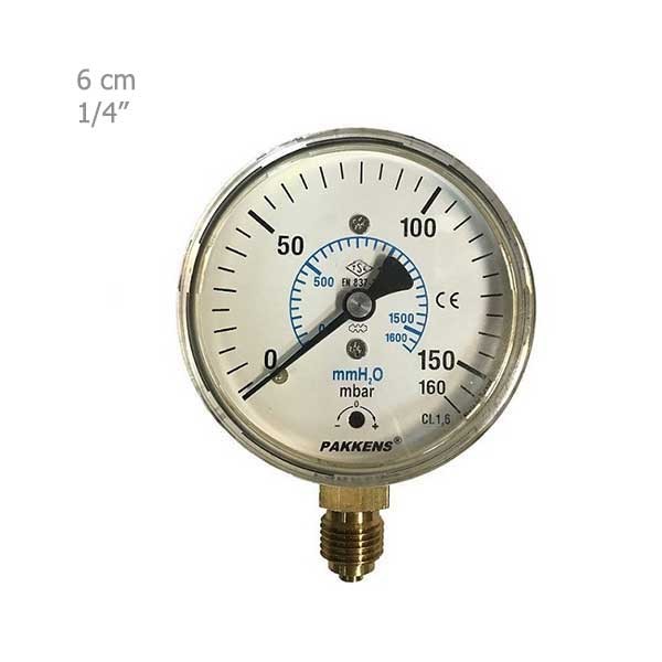 مانومتر میلی‌بار پکنز عمودی خشک صفحه 6سانت-2