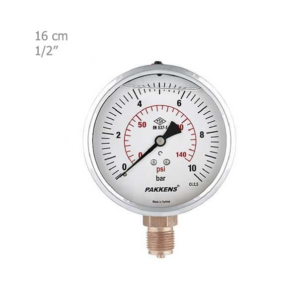 مانومتر پکنز عمودی روغنی صفحه 16 سانت-2