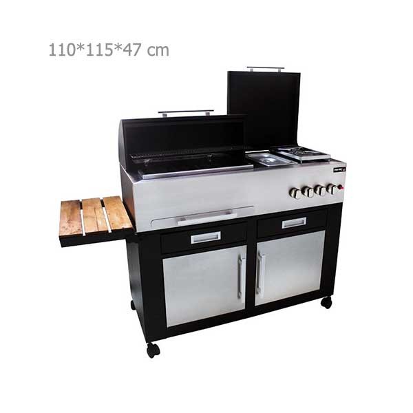 باربیکیو 110 سانتی تابان با پایه کابینت دار-2