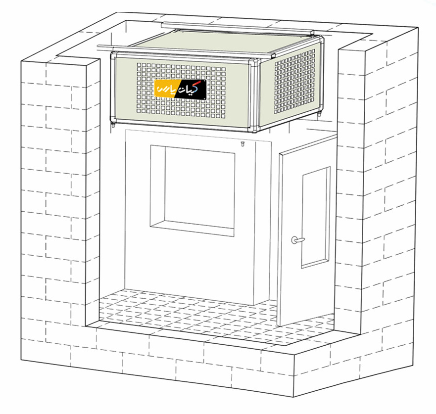 کولر آبی زیرسقفی کیان پارس (دماتجهیز) 7000-3