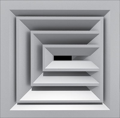 دریچه سقفی چهارگوش با پره های ثابت شاهرخی-2