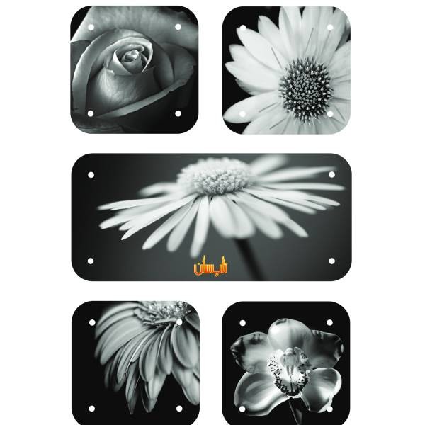 رادیاتور برقی شیشه ای چند تکه تاپ سان مدل D-918 چیدمان 6-1