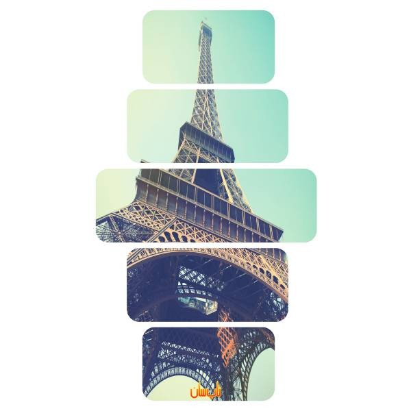 رادیاتور برقی شیشه ای چند تکه تاپ سان مدل D-916 چیدمان 4-1