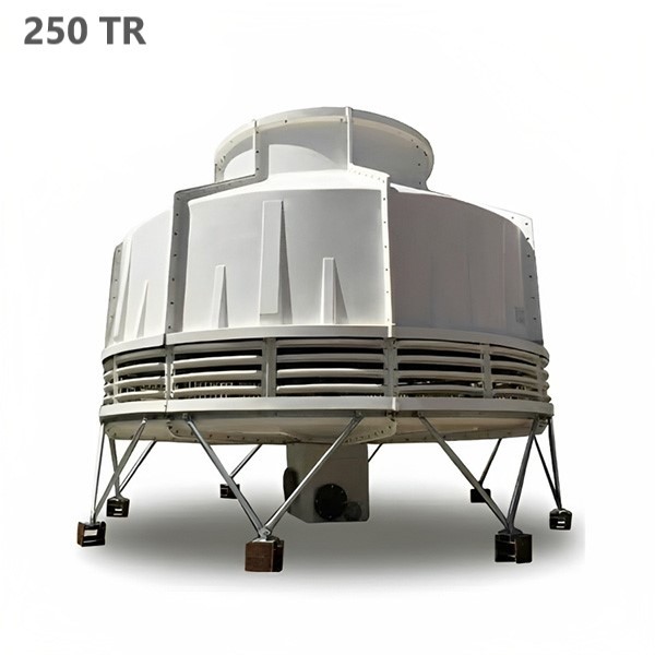 برج خنک کننده فایبرگلاس مدور 250 تن تبرید سارآفرین مدل AFB-1