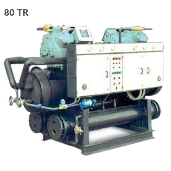 چیلر تراکمی آبی 80 تن تبرید سارآفرین مدل 2ACHW80-1