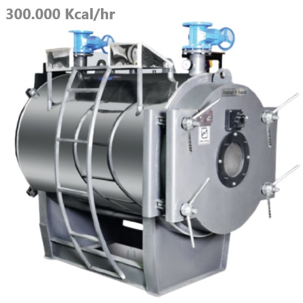دیگ آبگرم فولادی 300000 دو پاس بخار سازه مدل BSW.300-1