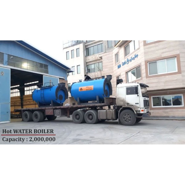 دیگ آبگرم فولادی 1000000 دو پاس بخار سازه مدل BSW.1000-4