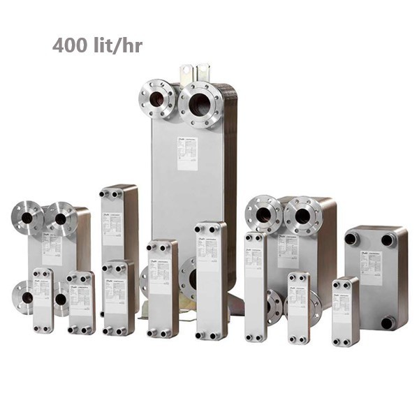 مبدل صفحه ای 400 لیتری هایواتر آب به آب  HW 14-14-40-1