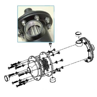 مبدل حرارتی پوسته و لوله فلنجی فلکسینوکس Flexinox-1