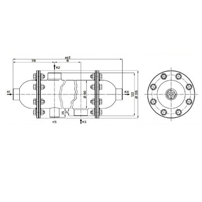 مبدل حرارتی پوسته و لوله فلنجی فلکسینوکس Flexinox-2