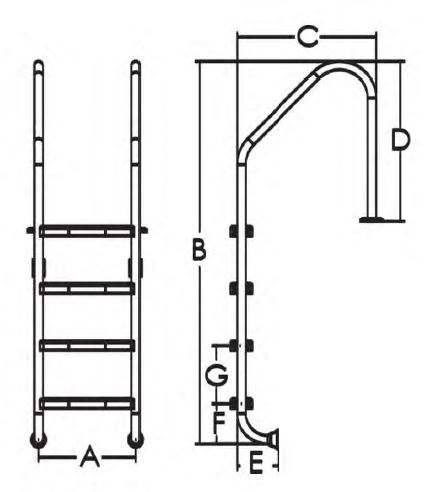 پله استخری ایمکس مدل Standard NSL315-S