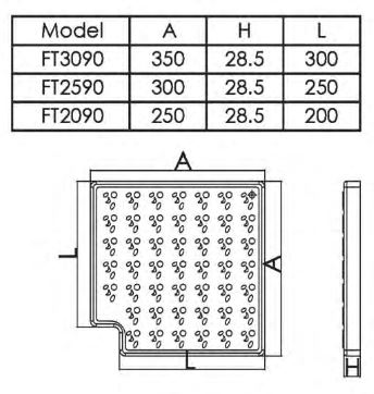 گوشه گریل ایمکس عرض 25cm