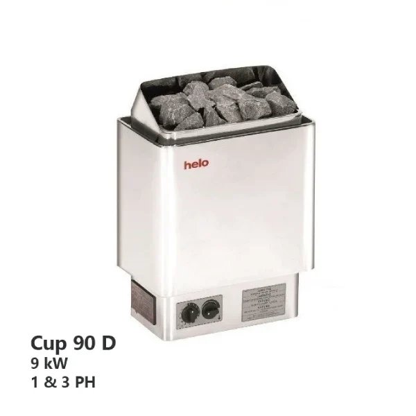 هیتر برقی سونای خشک هلو HELO سری CUP مدل 90D-2