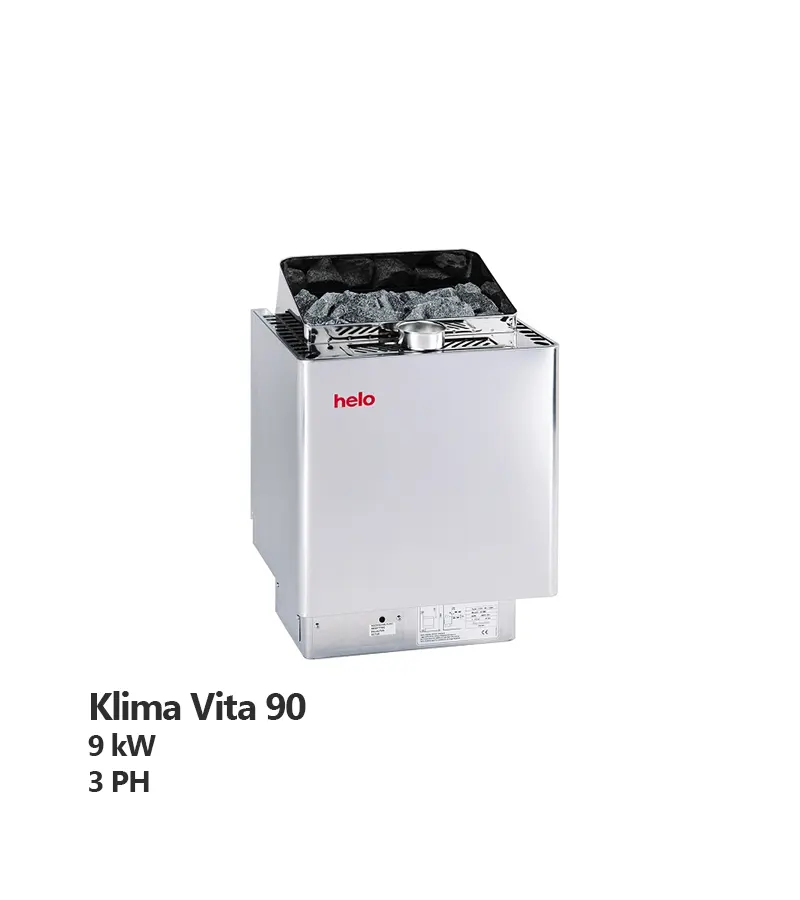 هیتر برقی سونای خشک هلو HELO سری KLIMA VITA مدل Vita90-2