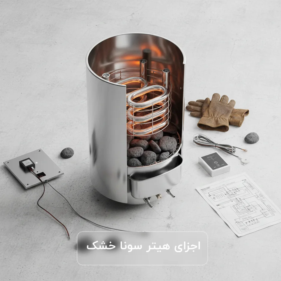 اجزای هیتر سونا خشک
