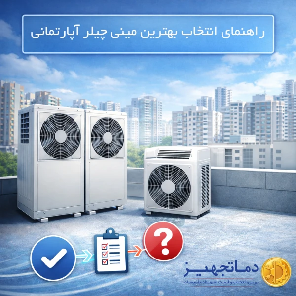 راهنمای انتخاب بهترین مینی چیلر آپارتمانی ایرانی، هواخنک و مدولار