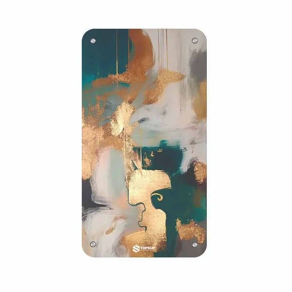 رادیاتور برقی شیشه ای تاپ سان مدل D-911 سایز 60×110