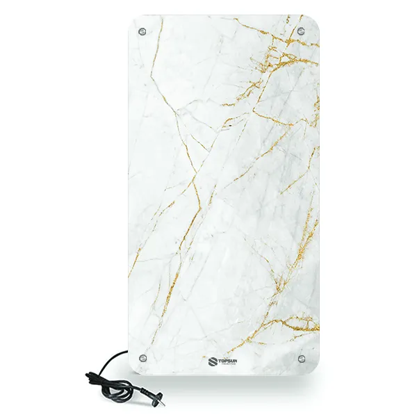 رادیاتور برقی شیشه ای تاپ سان مدل D-912 سایز 60×130